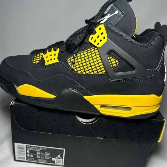 Size 8 - Nike Air Jordan 4 Retro Thunder 2023 Men's Shoes